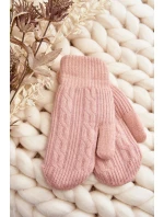 Teplé dámské rukavice na jeden prst, růžové Teplé dámské rukavice na jeden prst, růžové