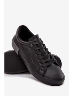 Pánské kožené tenisky Big Star – černé (eko kůže)