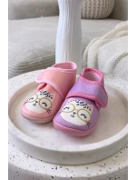 Dětské bačkory na suchý zip – fialové Katline Dětské bačkory na suchý zip – fialové Katline