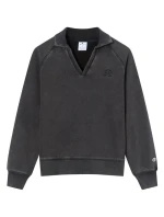 Dámská mikina Champion Polo Neck Sweatshirt šedá 118366 KK001