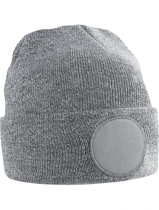 Beechfield B 446 Čepice s kruhovou nášivkou 53.0446 heather grey Beechfield B 446 Čepice s kruhovou nášivkou 53.0446 heather grey