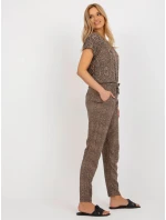 Kalhoty D73770M61869I hnědé