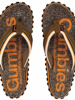 Unisex žabky Cairns Oranžová-hnědá-černá - Gumbies