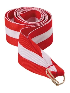Stuha 22 mm - červená, bílá a červená