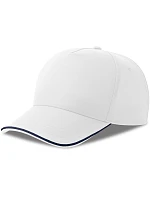 Atlantis Headwear Recy Five Piping 5 panelová sandwich kšiltovka 33.0282 white/navy