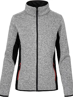 Promodoro 7705 Dámská pracovní pletená fleecová bunda 40.7705 heather grey