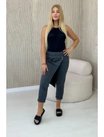 Punto Milano Zimní kalhoty s ozdobným zipem Grafit Punto Milano Zimní kalhoty s ozdobným zipem Grafit