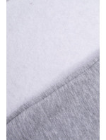 Mikina s krátkým zipem šedé barvy