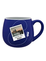 Personalizovaný keramický buclatý hrneček s fotkou a cestovatelským motivem Personalizovaný keramický buclatý hrneček s fotkou a cestovatelským motivem