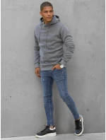 Pánská tmavě šedá mikina FashionStreet BX5427