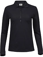 Tee Jays TJ 146 Dámské luxusní elastické piqué polo 18.0146 black Tee Jays TJ 146 Dámské luxusní elastické piqué polo 18.0146 black