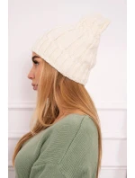 Fleecová čepice Iwona K221 ecru Fleecová čepice Iwona K221 ecru