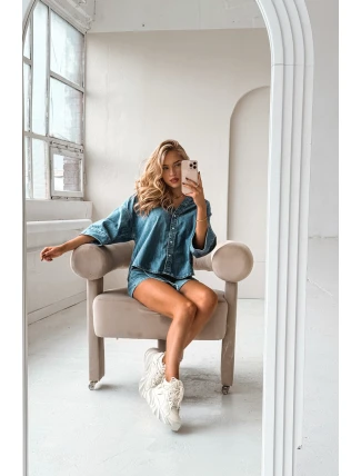 Dámské tenisky přírodní kůže GOE SS2N4037 Ztemnělá bílá