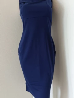 Dámské puzdrové šaty 19174 tmavě modré - Koucla