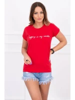 Dámské tričko 65279 červené - Kesi Dámské tričko 65279 červené - Kesi