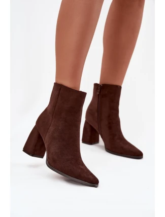 Boty na podpatku model 219843 Step in style Boty na podpatku model 219843 Step in style