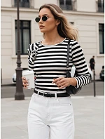 Dámská pruhovaná halenka MORAS černá FashionStreet RY2483 Dámská pruhovaná halenka MORAS černá FashionStreet RY2483