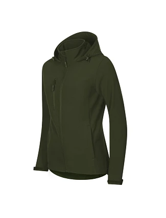 Dámská softshellová bunda Trail (vojenská)