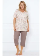 Italská móda Ermida c.r. sp.3/4 barva:print/cappuccino Italská móda Ermida c.r. sp.3/4 barva:print/cappuccino