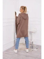 Zateplená bunda s kapucí mocca Zateplená bunda s kapucí mocca