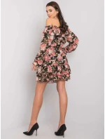 Šaty DHJ SK 15015 2.73P černá a růžová Šaty DHJ SK 15015 2.73P černá a růžová