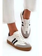 Dámské kožené nízké tenisky Zazoo bílé