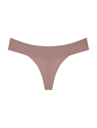 Dámské kalhotky Body Make-Up Illusion String EX - BROWN - sv. hnědé 00ZE - TRIUMPH