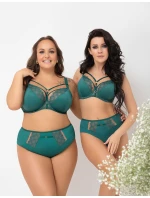 Gorsenia F004 Kasja Zelené kalhotky M-4XL