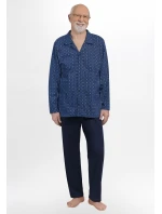 Pánské pyžamo Martel 403 Antoni III délka/r 3XL-4XL pyžamo na zip