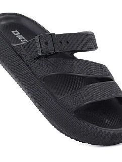 Dámské sportovní žabky na tlusté bazénové podrážce černé Big Star TT274A037