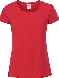 Fruit of the Loom Lady-Fit Iconic 195 T Dámské tričko z těžké bavlny 16.1424 red