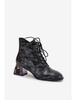 Boty na podpatku model 218722 Step in style Boty na podpatku model 218722 Step in style