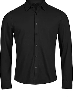 Tee Jays TJ 1416 Košile piqué s dlouhým rukávem "Luxury Stretch" 18.1416 black
