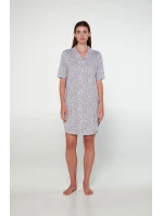 Vamp - Noční košile s knoflíky a potiskem 20331 - Vamp