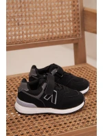 Sportovní tenisky dětské na suchý zip černé Galisse