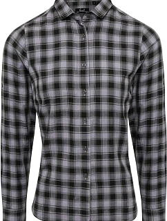 Premier PR 350 Popelínová halenka s dl. rukávem "Mulligan" 39.0350 steel/black