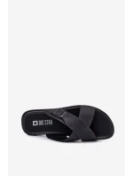 Pánské Kožené Sandały S Přezkou Big Star RR174076 Černé