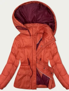 Dámská zimní prošívaná bunda (15200) korálová - Goodlooking
