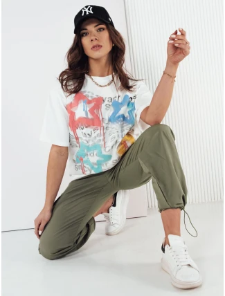 Dámské tričko STRELLO bílé FashionStreet RY2402