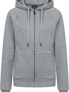 Promodoro 5505 Dámská mikina s kapucí z těžké bavlny 40.5505 heather grey