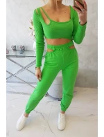 Sada s blůzou top zelená neonová Sada s blůzou top zelená neonová