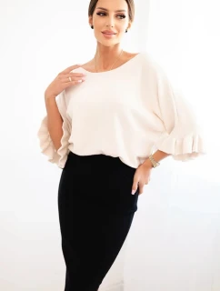 Dámská sukně z elastického viskózového úpletu černá