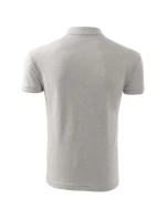 Pique Polo polokošile pánská světle šedý melír Pique Polo polokošile pánská světle šedý melír