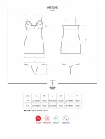 Košilka 818-CHE chemise - Obsessive