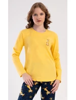 Dámské pyžamo dlouhé Žirafy