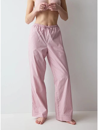 Dámské pyžamové kalhoty Mix & Match Trousers Poplin Pink růžové - TRIUMPH Dámské pyžamové kalhoty Mix & Match Trousers Poplin Pink růžové - TRIUMPH