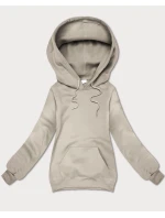 Béžová volná klokaní mikina s kapucí S'West (B-11#)