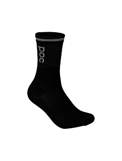 Cyklistické ponožky POC Thermal Sock Mid, černé
