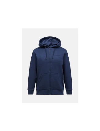 Pánská mikina Peak Performance M Original Small Logo Zip, barva: tmavě modrá Pánská mikina Peak Performance M Original Small Logo Zip, barva: tmavě modrá