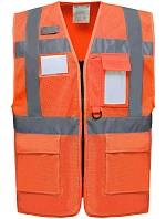 Yoko HVW 820 Hi-Vis síťovaná bezpečnostní vesta 79.W820 hi vis orange